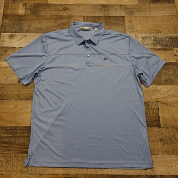 Travis Mathew golf polo chest stripe men's XXL blue - Picture 1 of 12